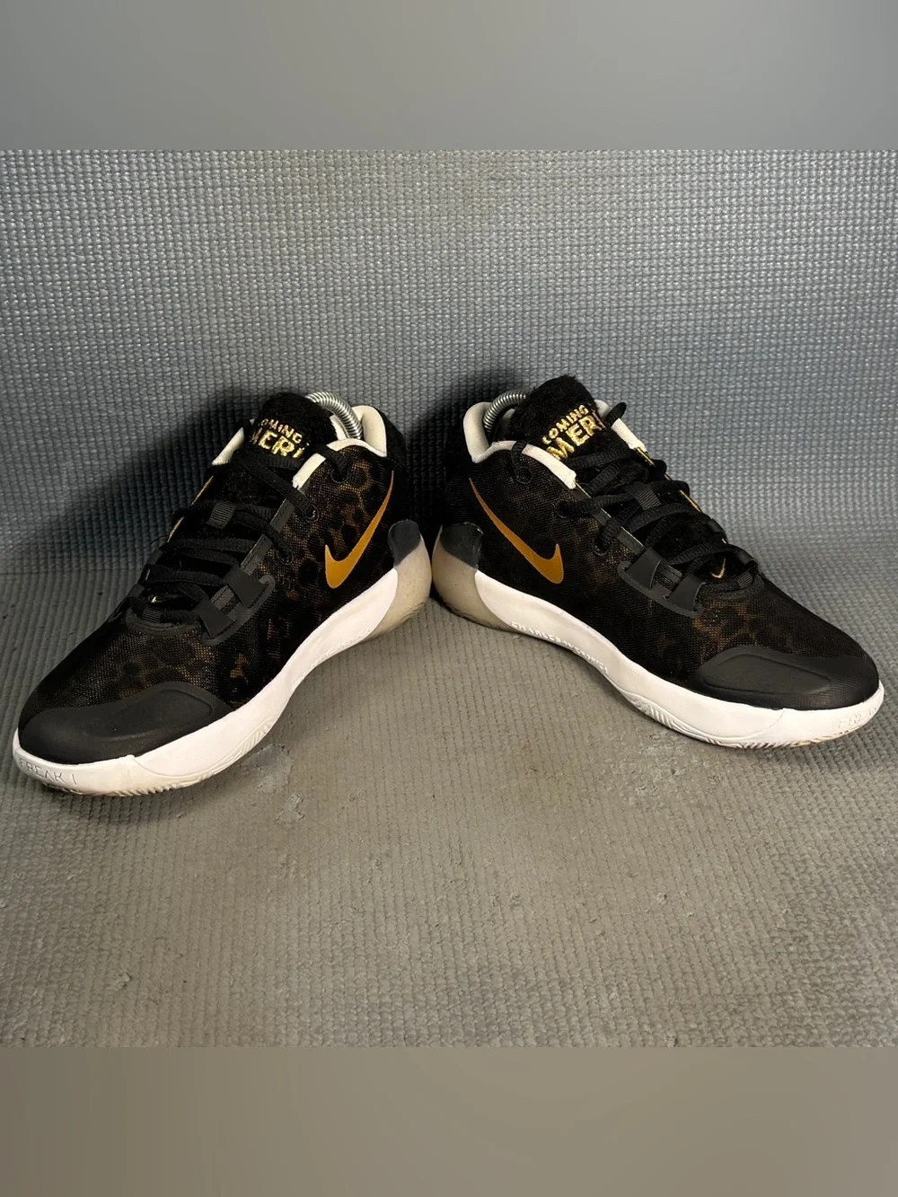 Nike Zoom Freak 1 GS ‘Coming to America’ Gold Black Shoes BQ5633-900 Size 6Y